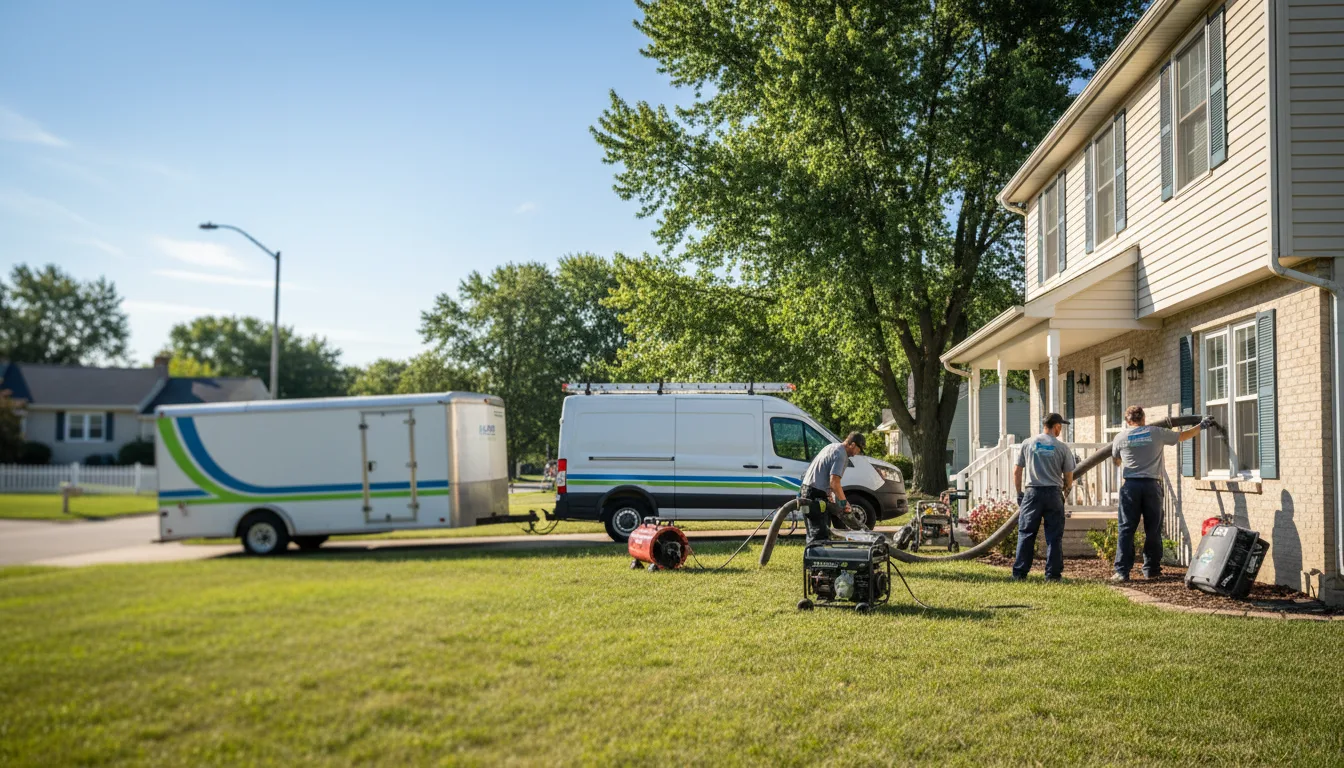 Flooded Basement Restoration And Cleanup With Repair in The Plains, OH near me